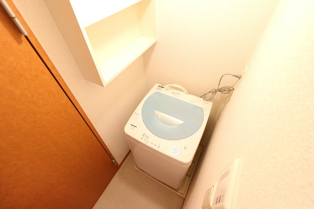 洗濯機完備によりお手軽に引越しが可能！