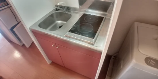 システムキッチン２口コンロ（ラジエントヒーター）