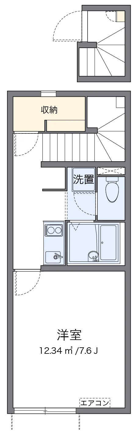 代表的な間取のため実際の間取とは異なる場合があります