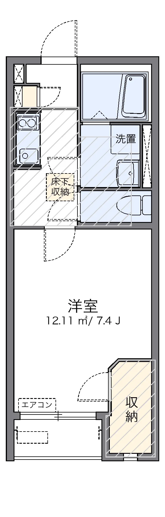 代表的な間取のため実際の間取とは異なる場合があります