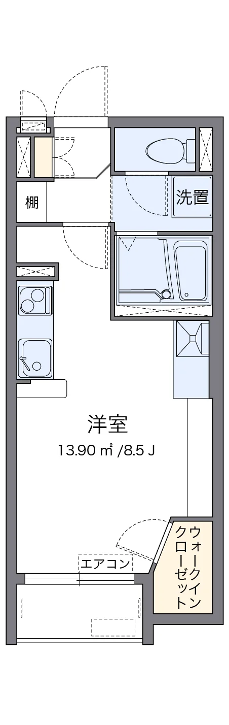 代表的な間取のため実際の間取とは異なる場合があります