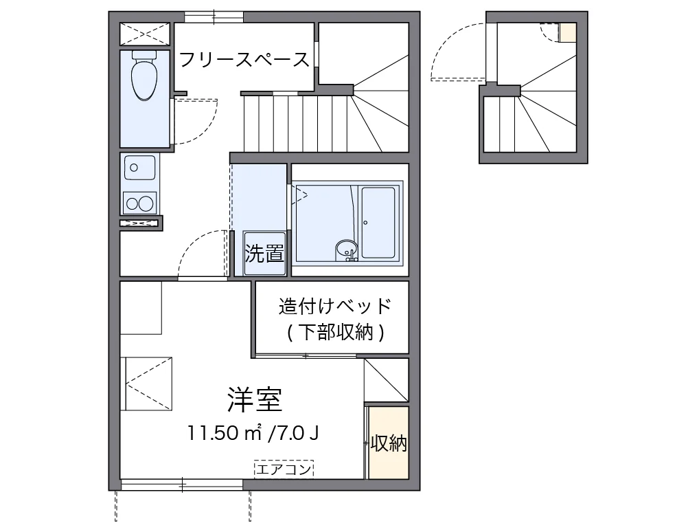 代表的な間取のため実際の間取とは異なる場合があります