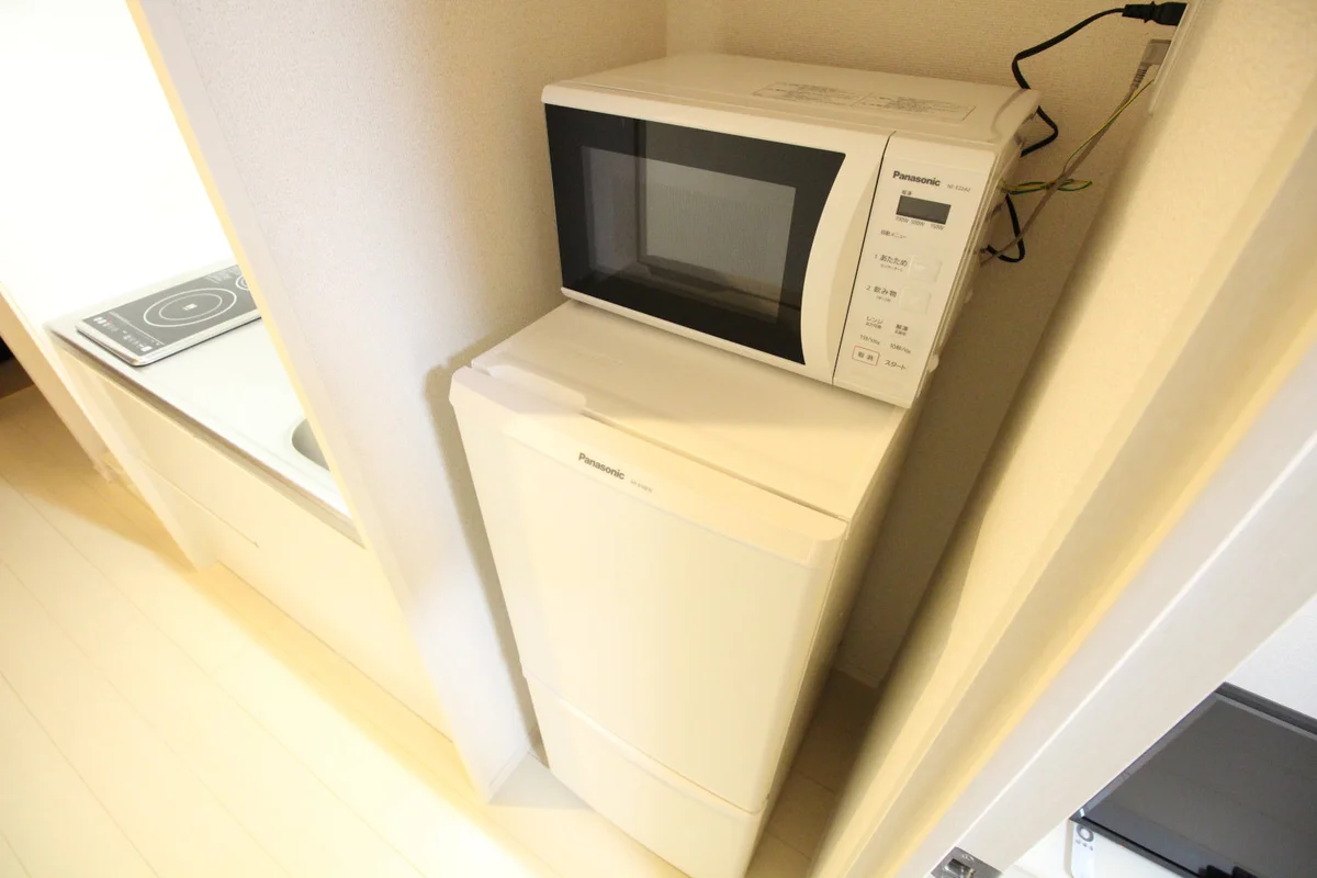 冷蔵庫・電子レンジも標準で付いています！