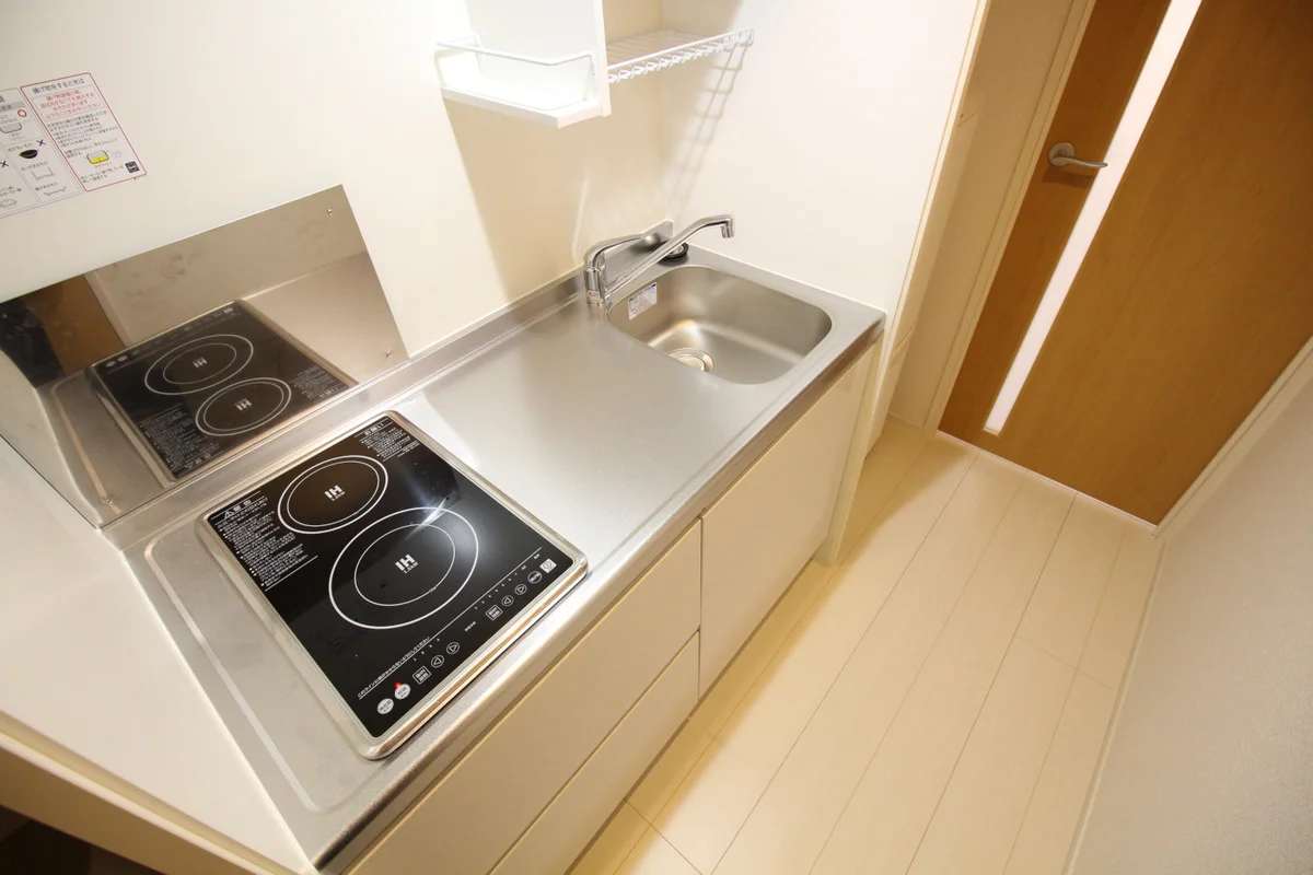 ＩＨコンロですっきり使えるキッチンです！