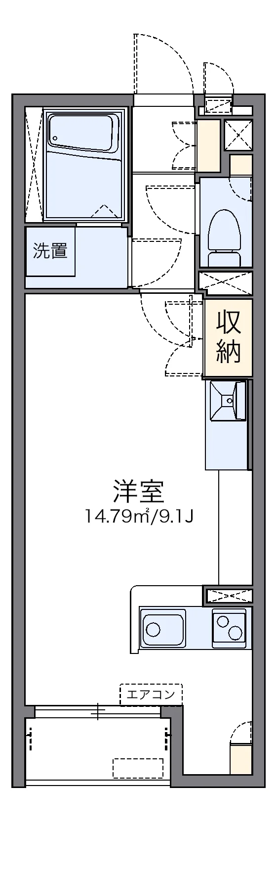 代表的な間取のため実際の間取とは異なる場合があります