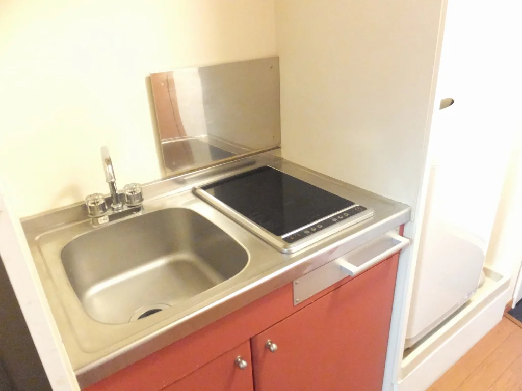 ２口コンロのラジエントヒーター仕様です。