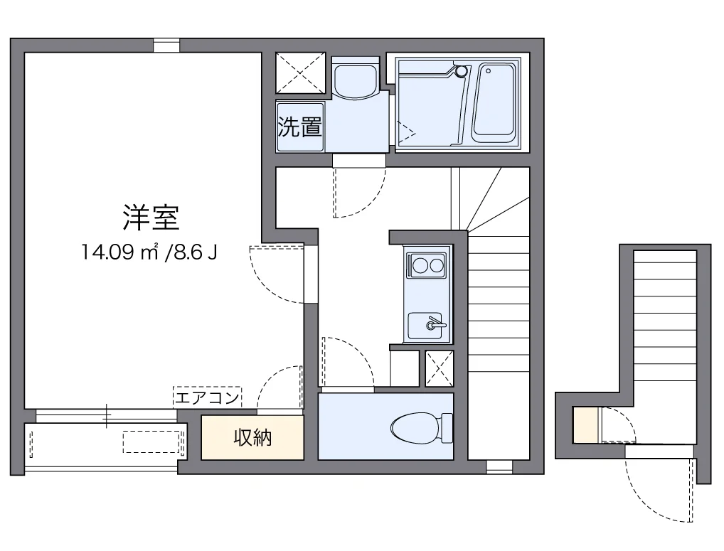 代表的な間取のため実際の間取とは異なる場合があります