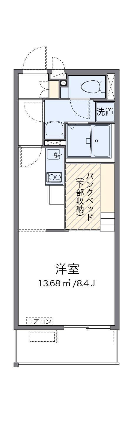 代表的な間取のため実際の間取とは異なる場合があります