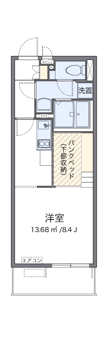代表的な間取のため実際の間取とは異なる場合があります