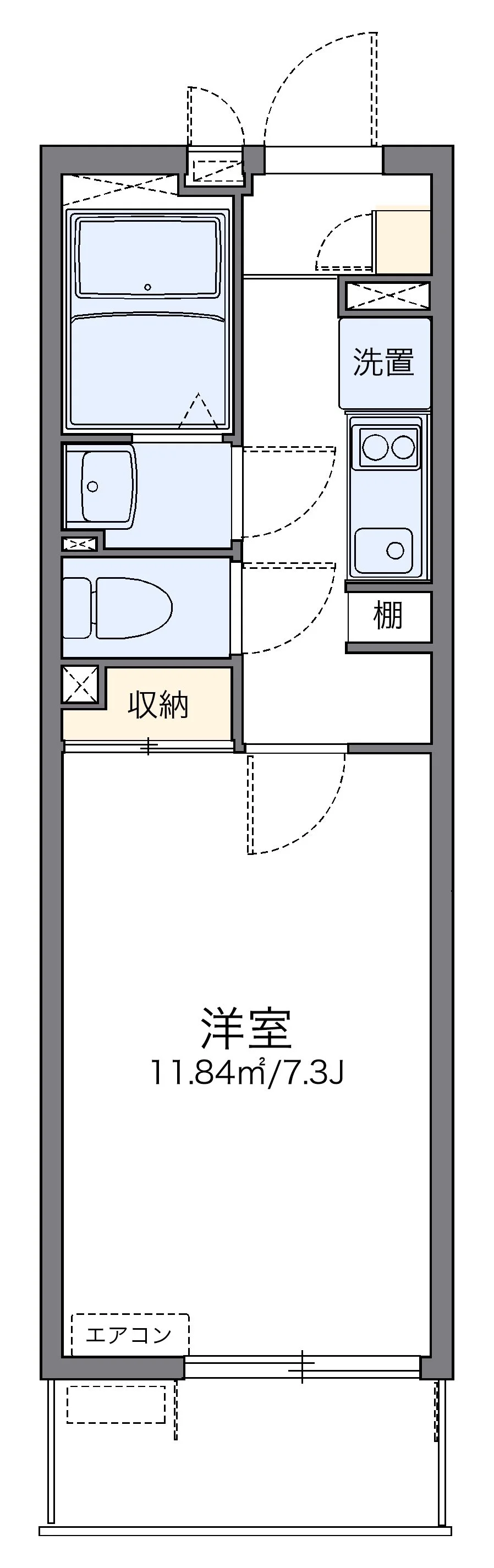 代表的な間取のため実際の間取とは異なる場合があります