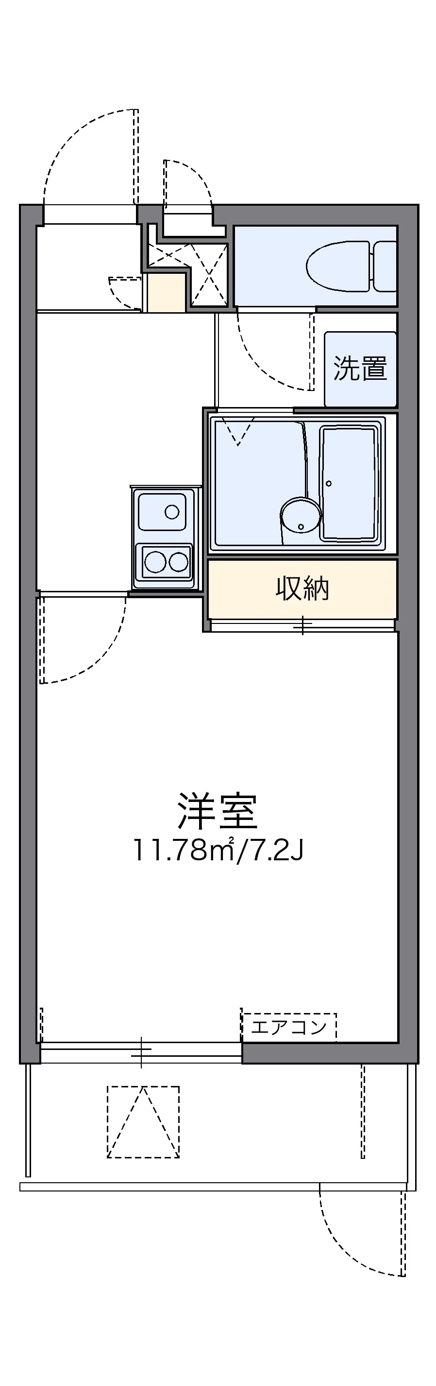 代表的な間取のため実際の間取とは異なる場合があります
