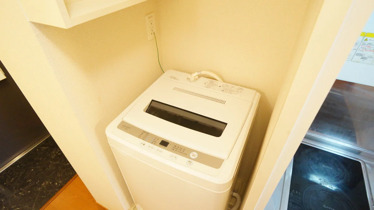 便利な室内洗濯機置き場♪