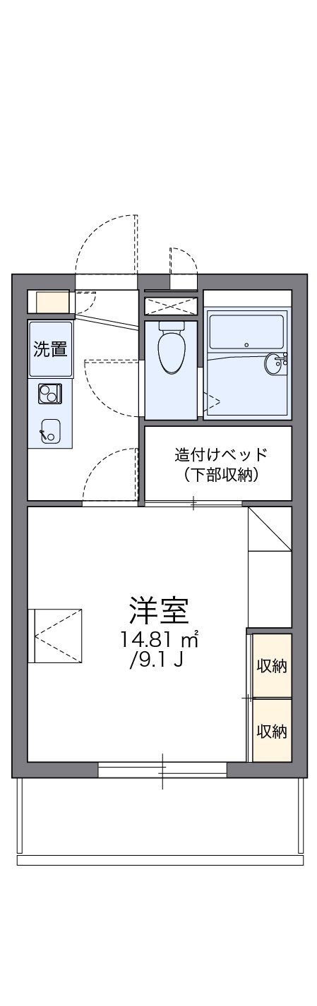 代表的な間取のため実際の間取とは異なる場合があります