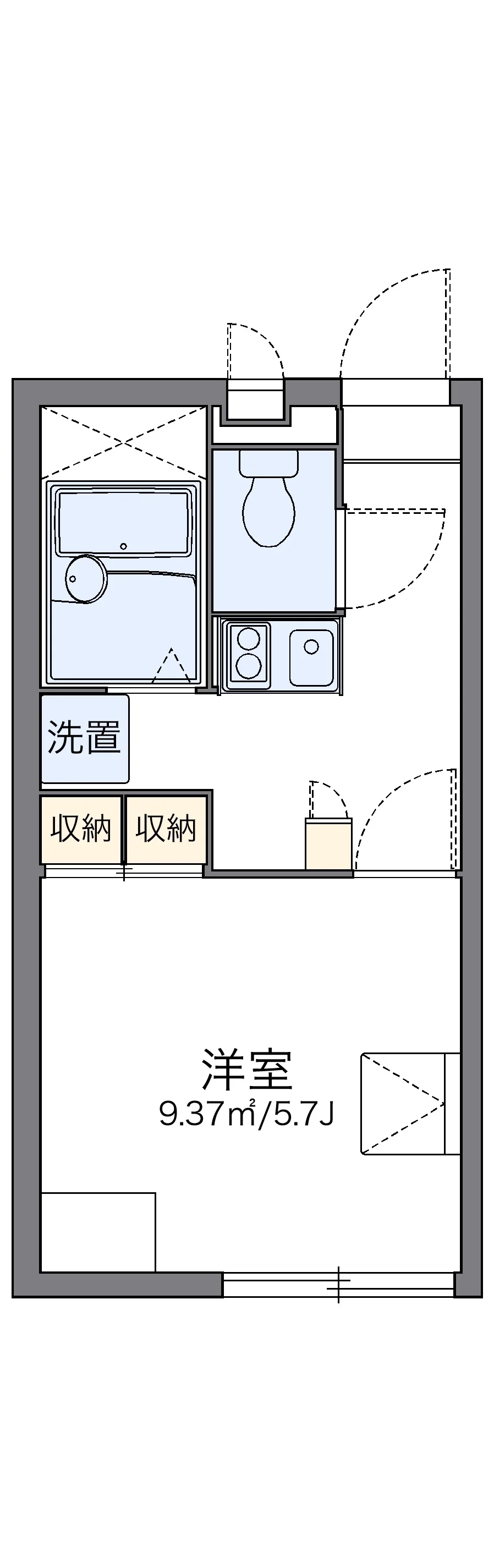 代表的な間取のため実際の間取とは異なる場合があります