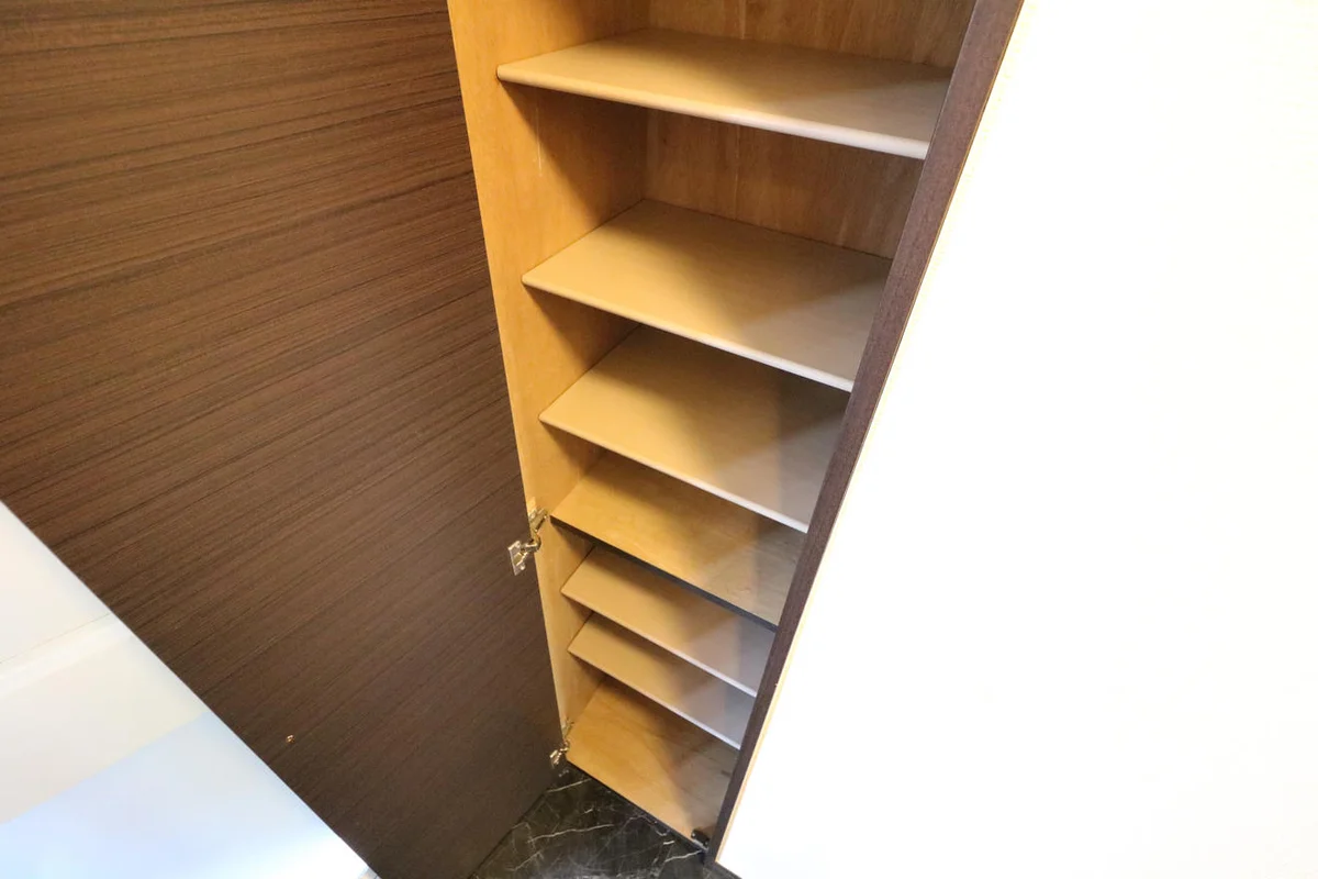 シューズボックス完備により女性でも安心