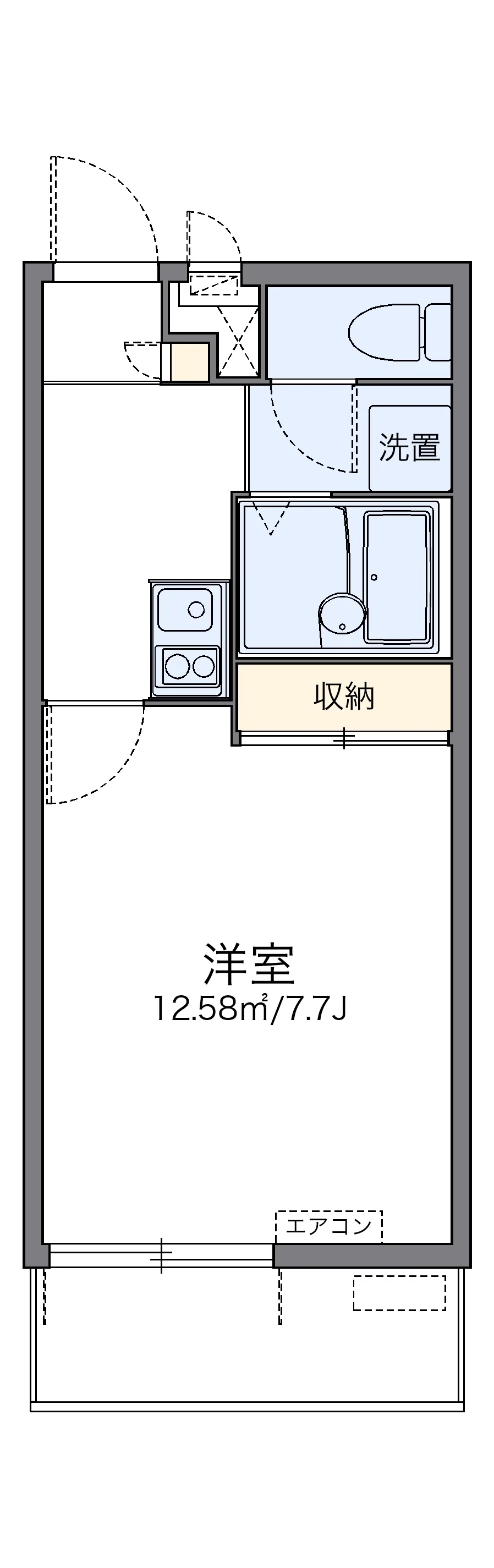 代表的な間取のため実際の間取とは異なる場合があります