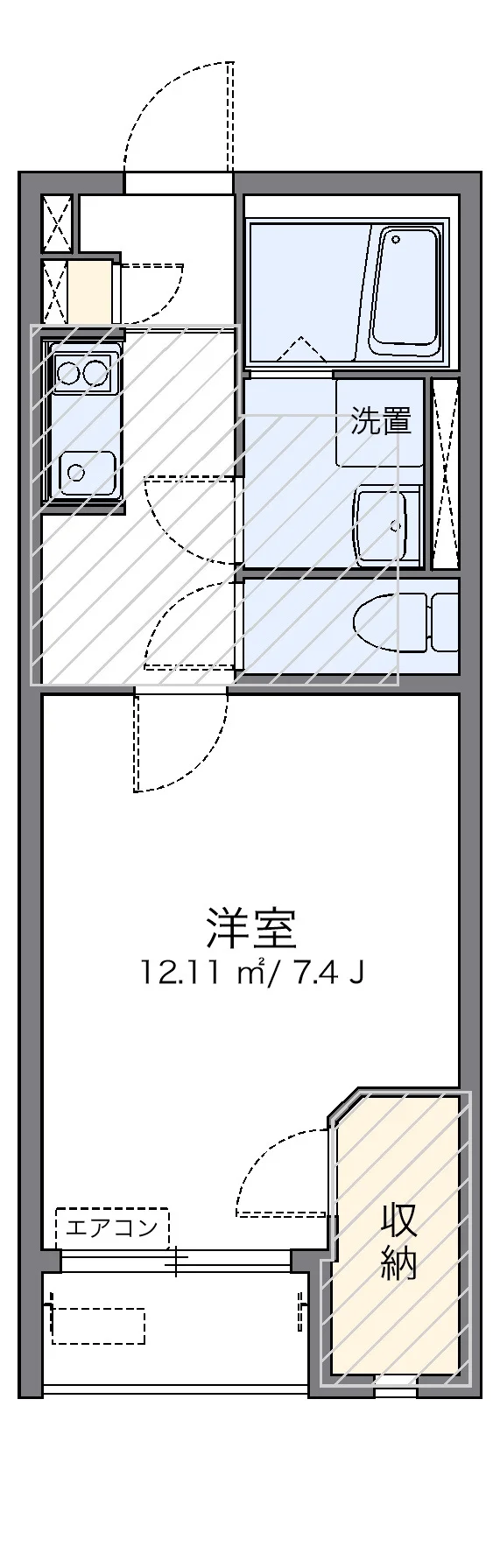 代表的な間取のため実際の間取とは異なる場合があります