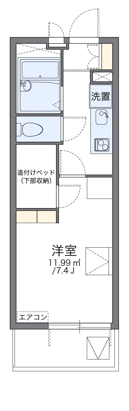 代表的な間取のため実際の間取とは異なる場合があります