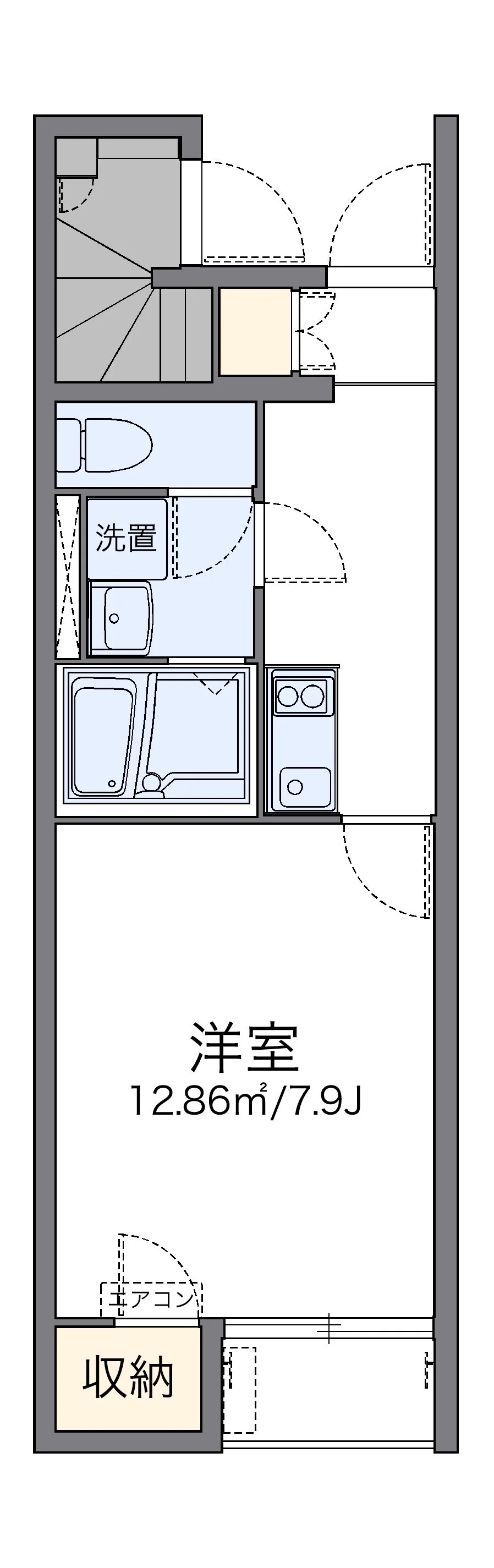 代表的な間取のため実際の間取とは異なる場合があります