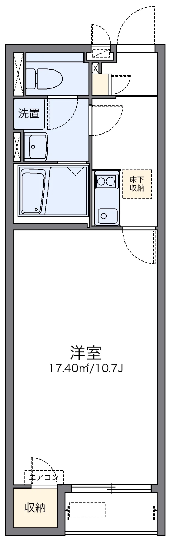 代表的な間取のため実際の間取とは異なる場合があります