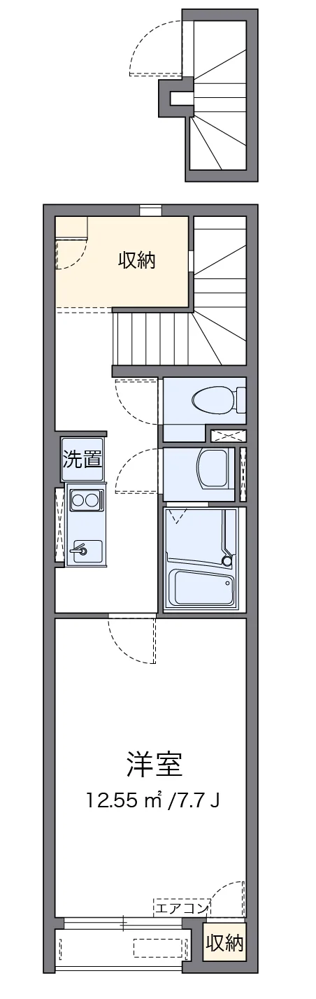 代表的な間取のため実際の間取とは異なる場合があります
