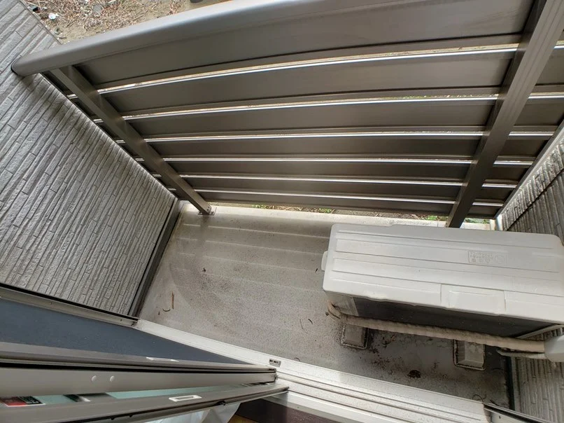 遮光たっぷりのバルコニー