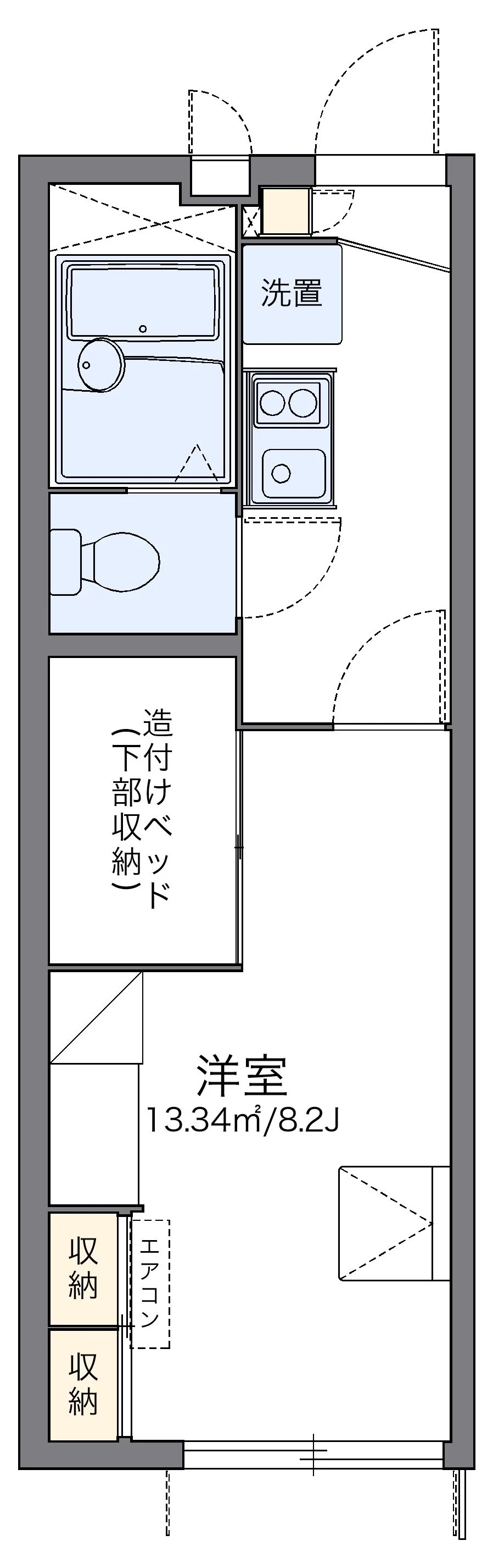 代表的な間取のため実際の間取とは異なる場合があります