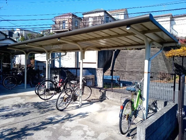 駐輪場　原付＆自転車のみ駐輪可能