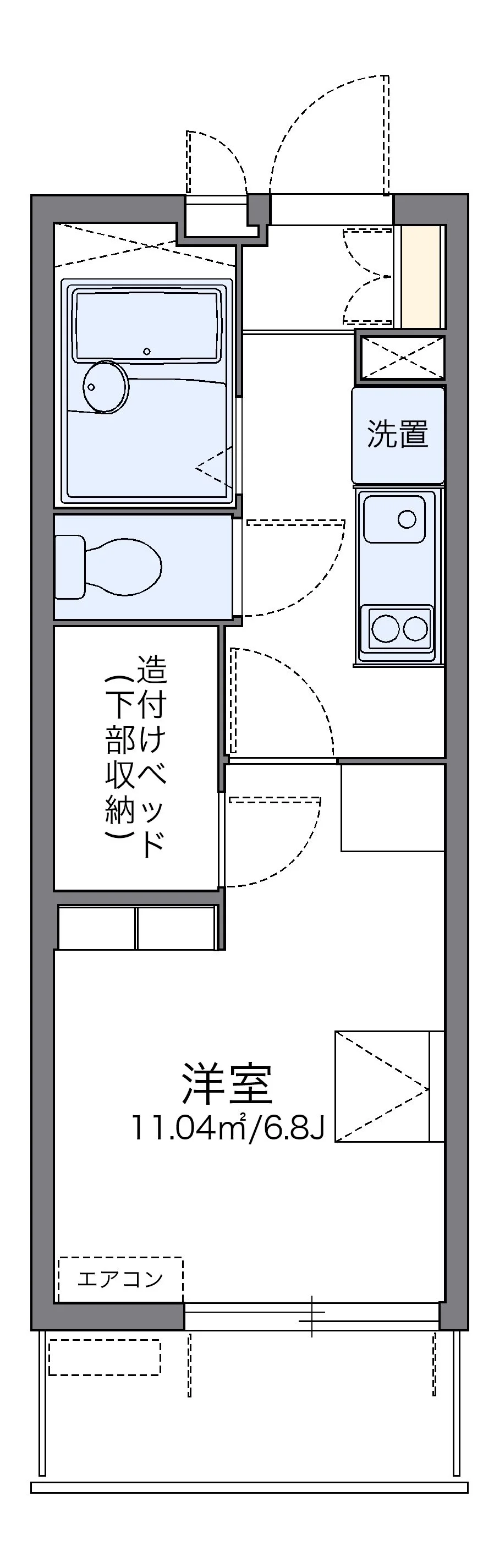 代表的な間取のため実際の間取とは異なる場合があります
