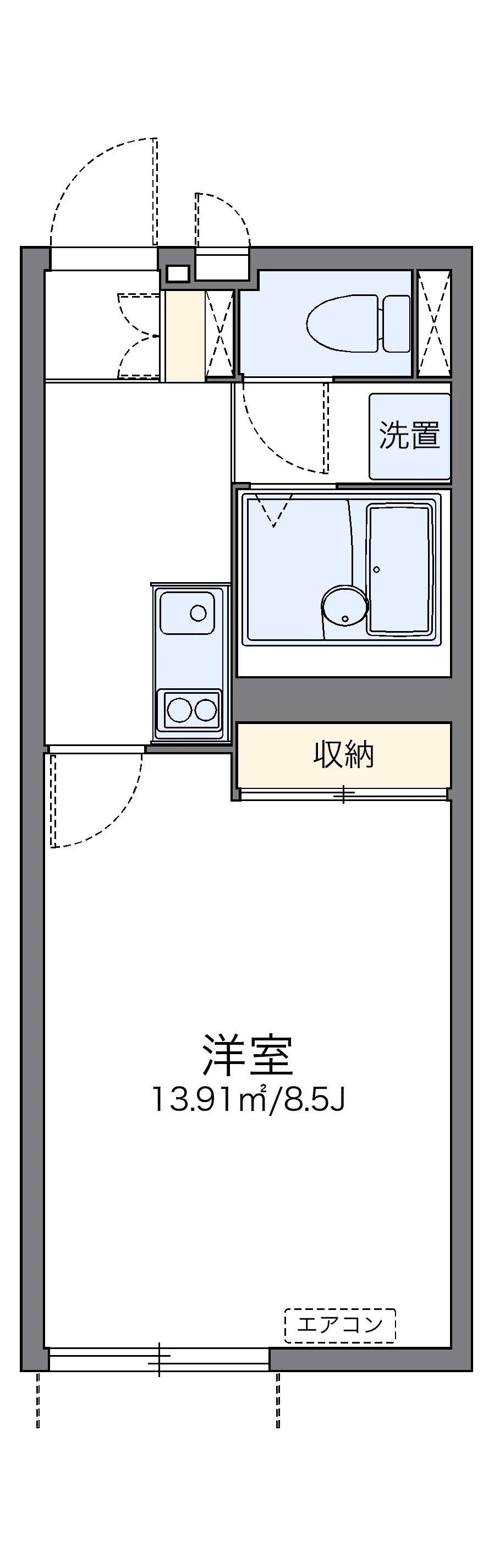 代表的な間取のため実際の間取とは異なる場合があります