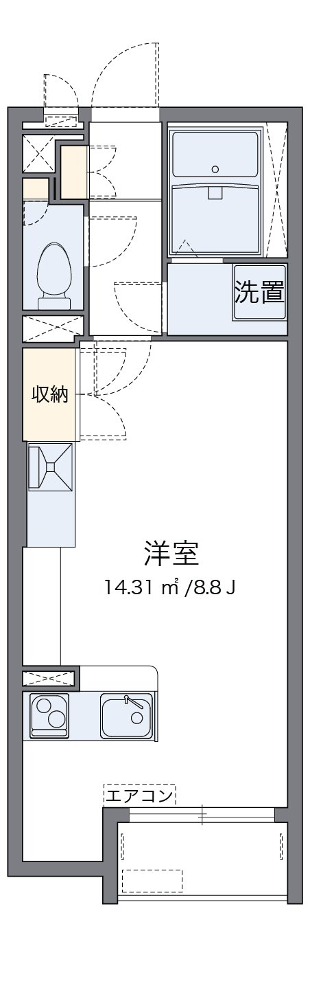 代表的な間取のため実際の間取とは異なる場合があります