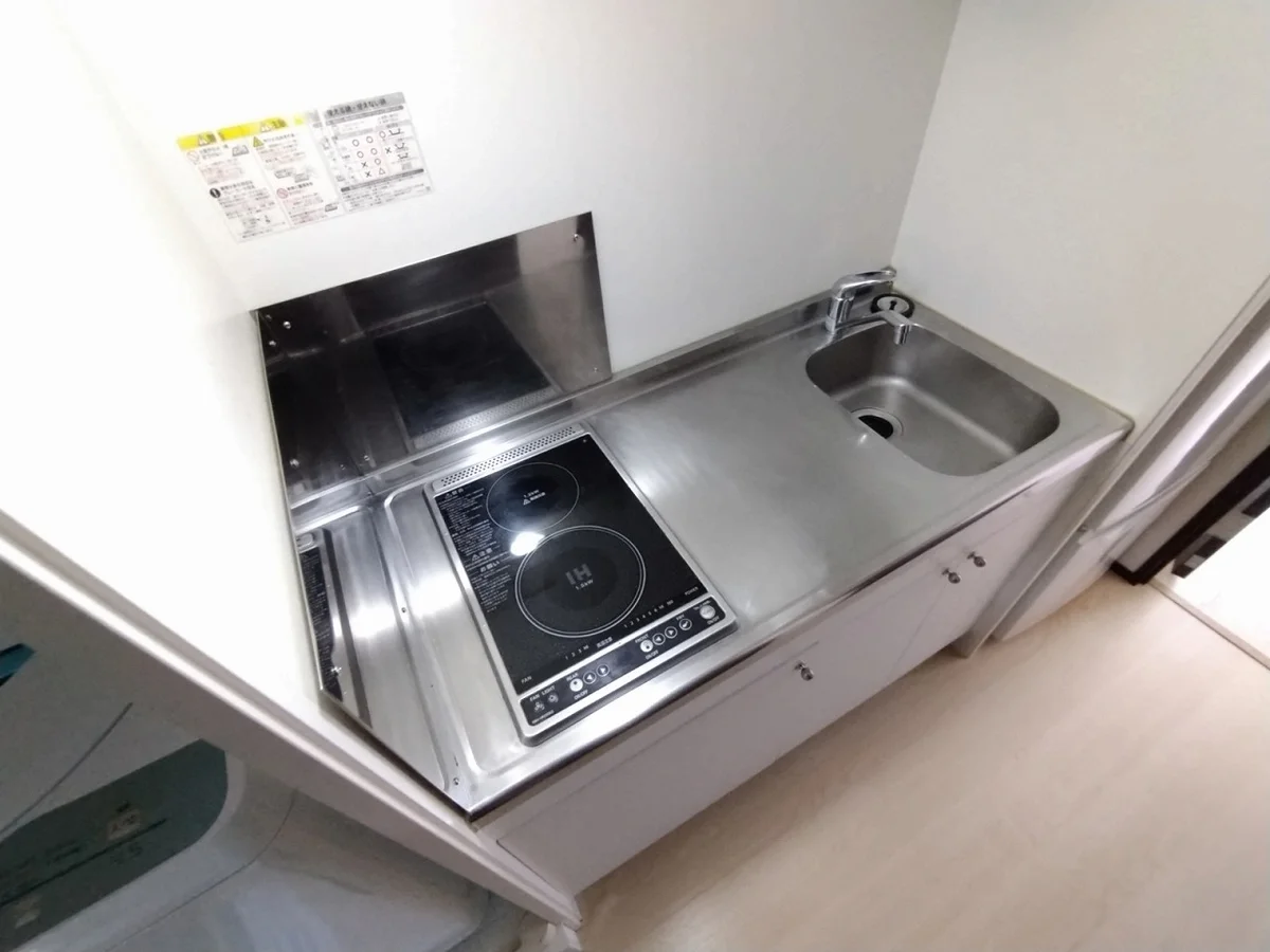 シングルレバー設置　シンク広めです♪