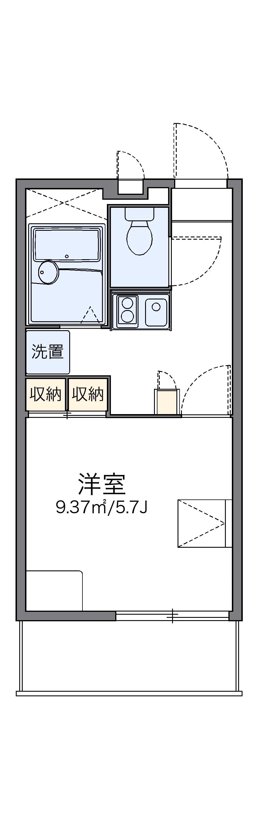 代表的な間取のため実際の間取とは異なる場合があります