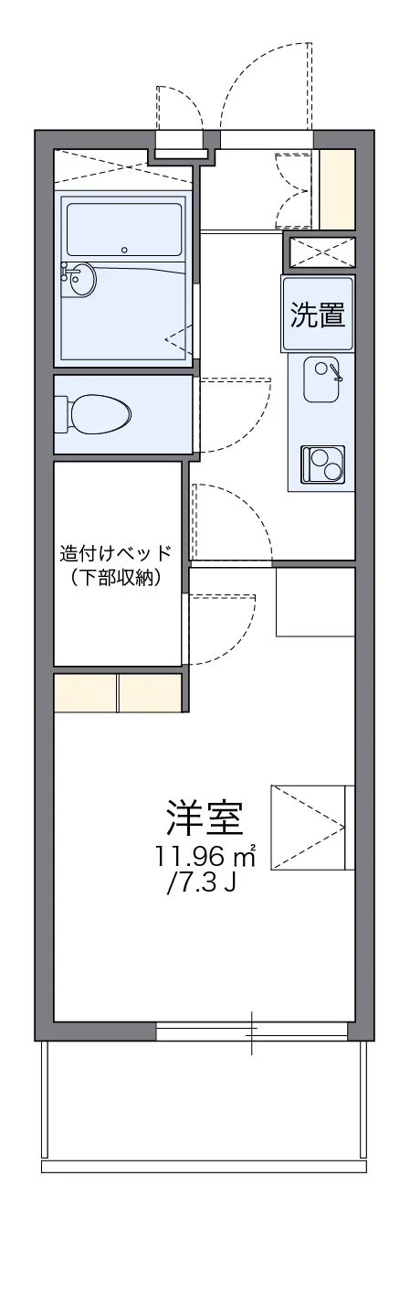 代表的な間取のため実際の間取とは異なる場合があります