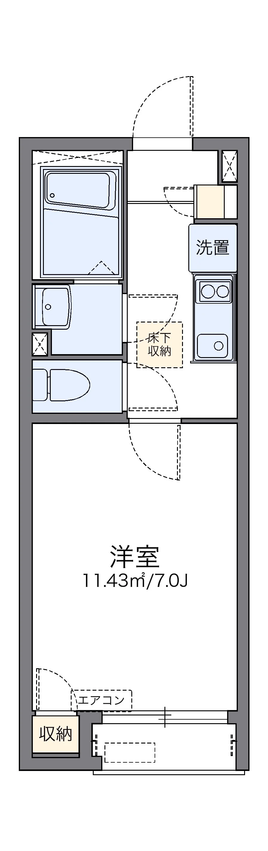 代表的な間取のため実際の間取とは異なる場合があります