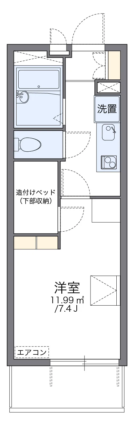 代表的な間取のため実際の間取とは異なる場合があります