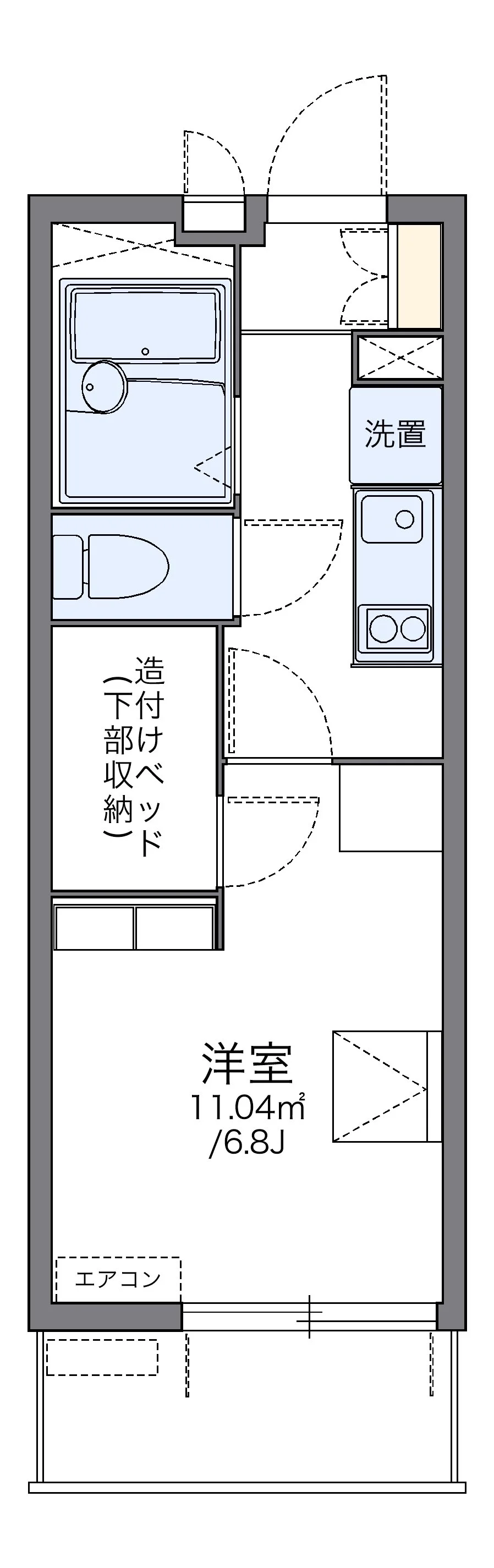 代表的な間取のため実際の間取とは異なる場合があります