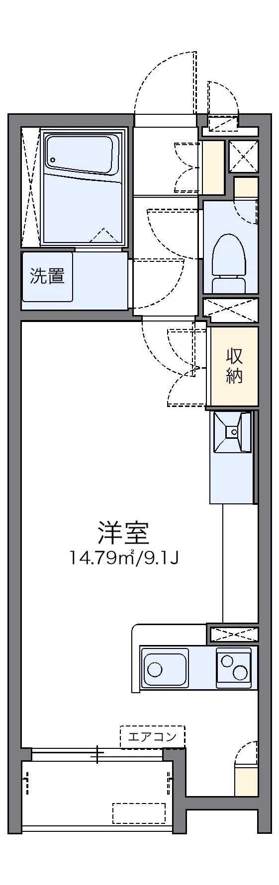 代表的な間取のため実際の間取とは異なる場合があります