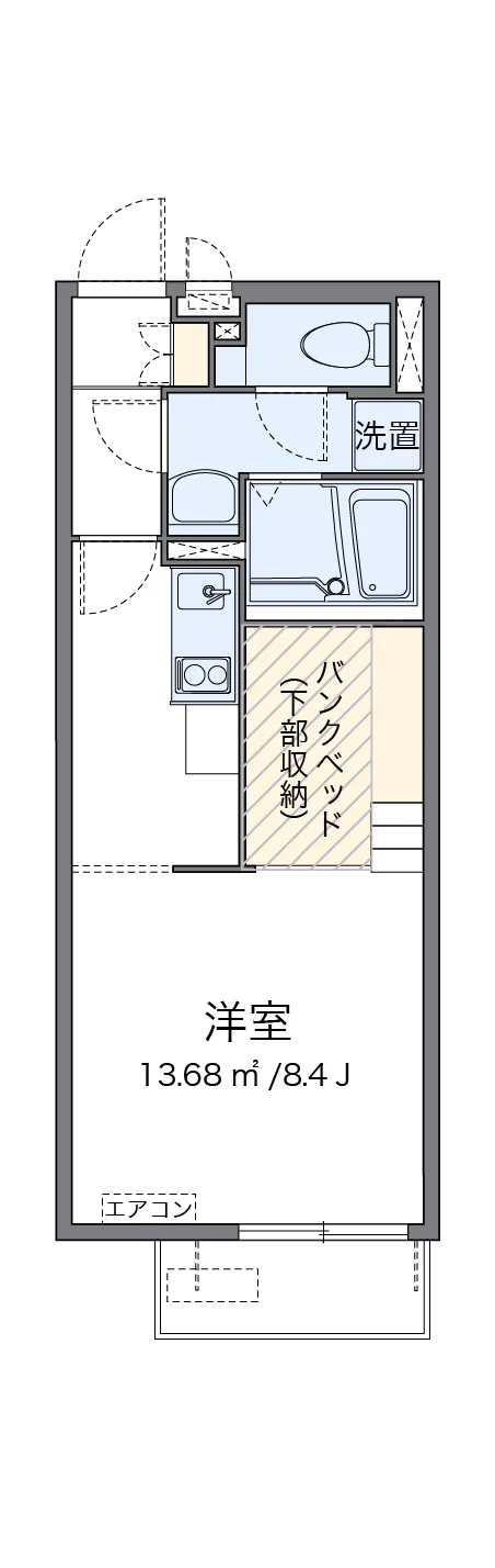 代表的な間取のため実際の間取とは異なる場合があります