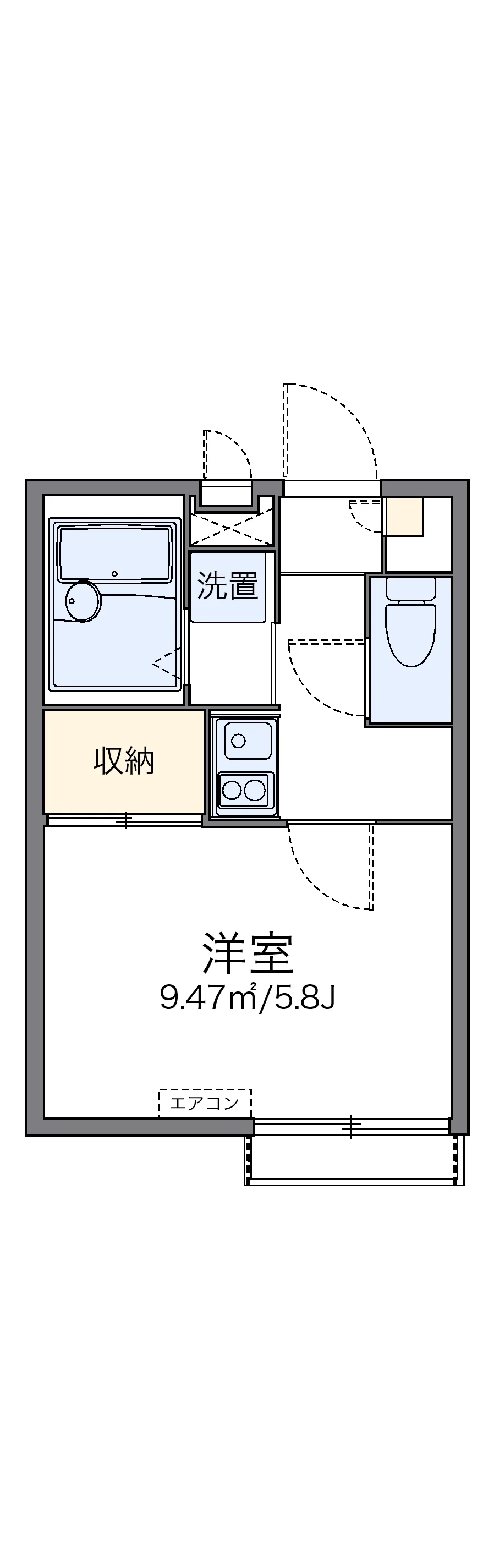 代表的な間取のため実際の間取とは異なる場合があります