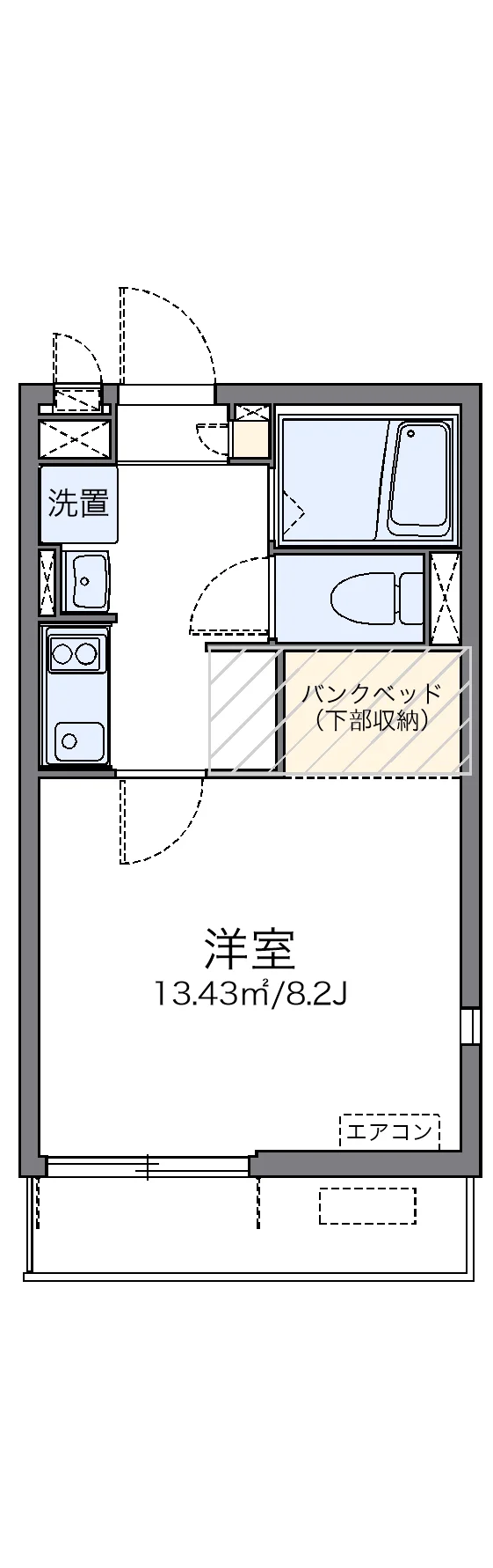 代表的な間取のため実際の間取とは異なる場合があります