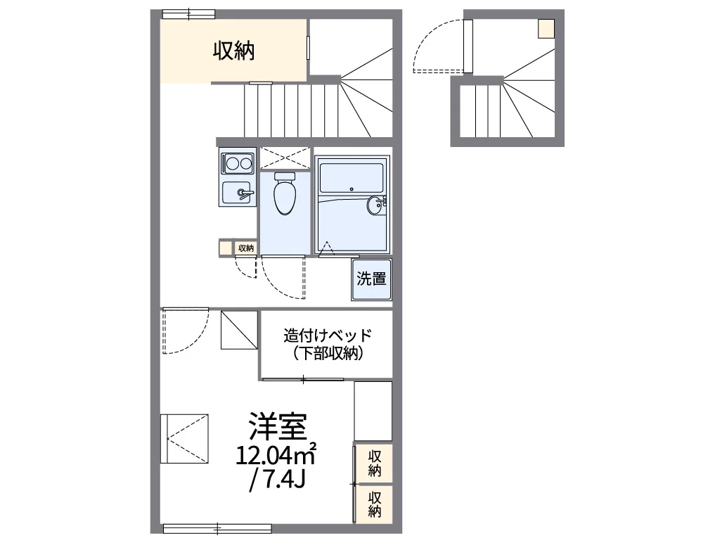 代表的な間取のため実際の間取とは異なる場合があります