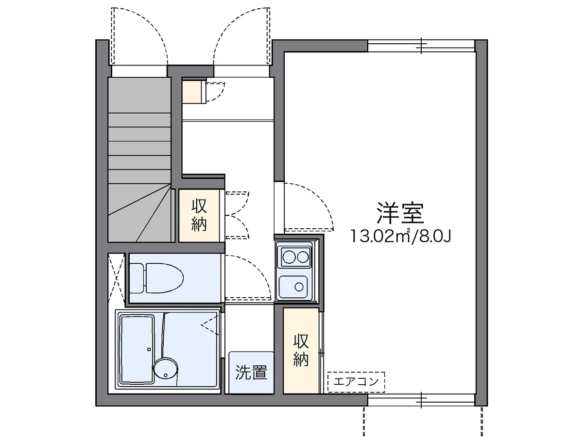 代表的な間取のため実際の間取とは異なる場合があります