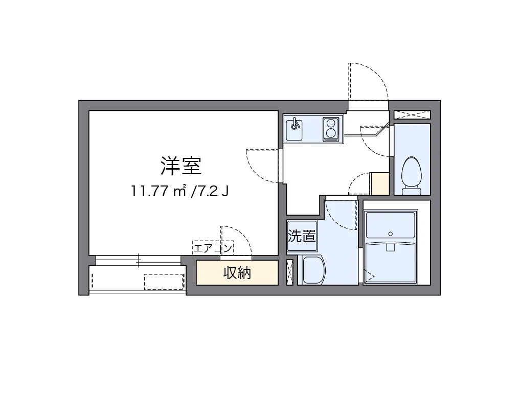 代表的な間取のため実際の間取とは異なる場合があります
