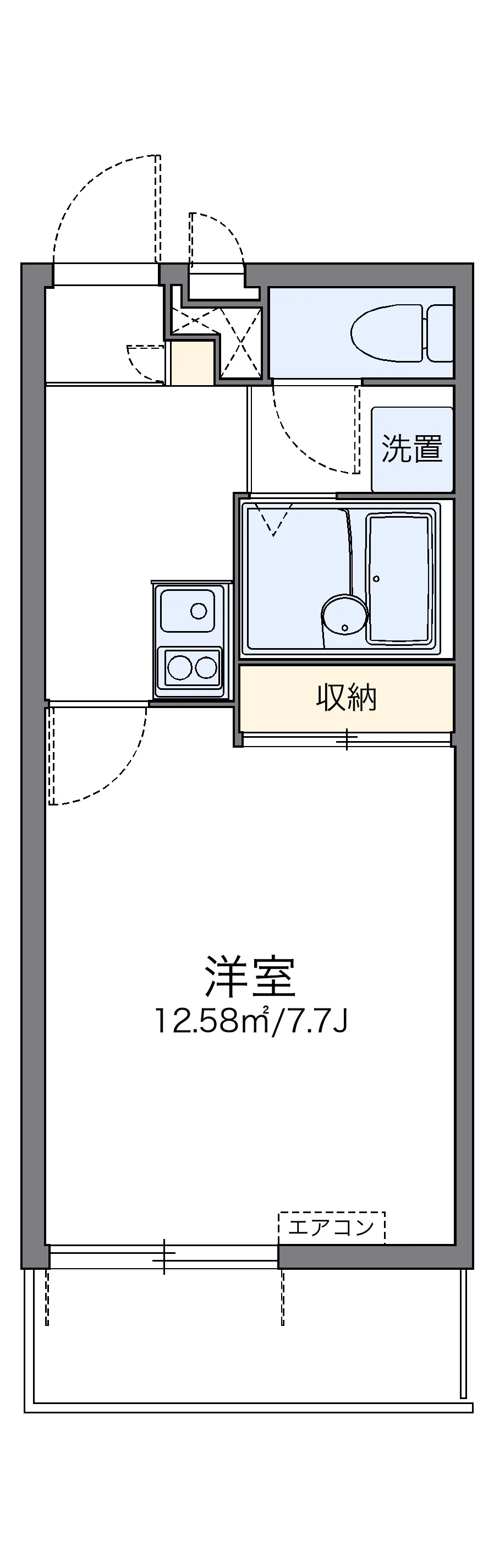 代表的な間取のため実際の間取とは異なる場合があります