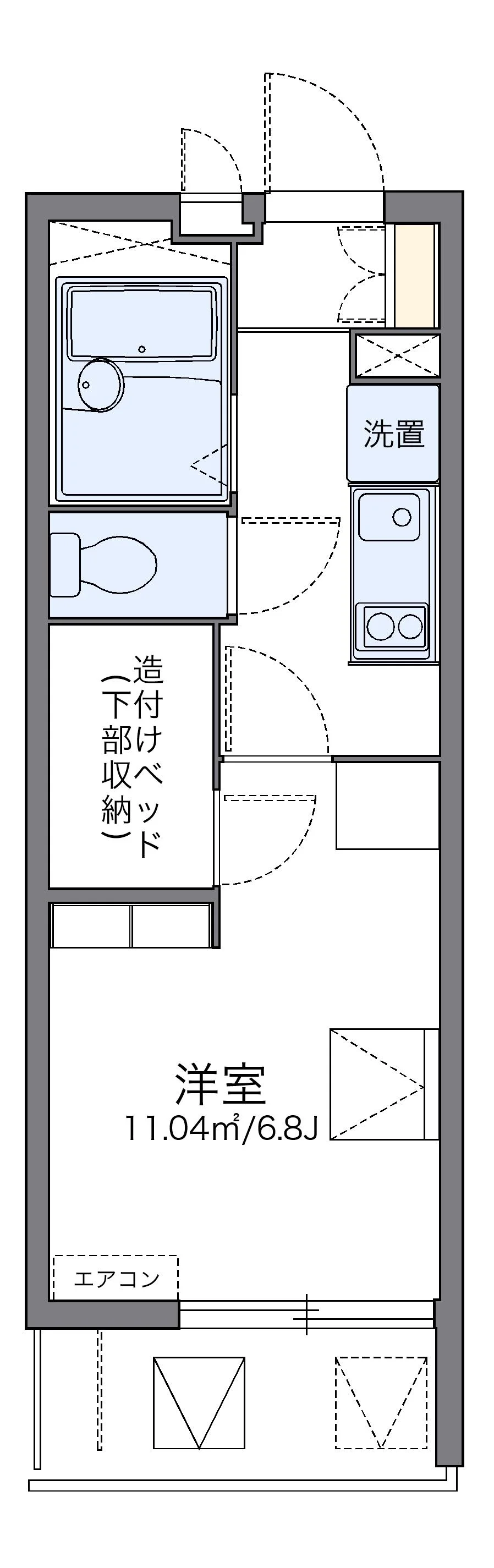代表的な間取のため実際の間取とは異なる場合があります
