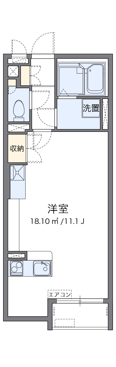 代表的な間取のため実際の間取とは異なる場合があります