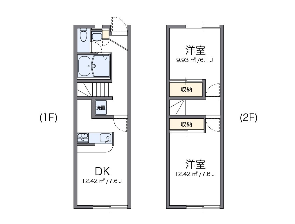 代表的な間取のため実際の間取とは異なる場合があります