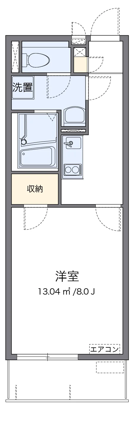 代表的な間取のため実際の間取とは異なる場合があります