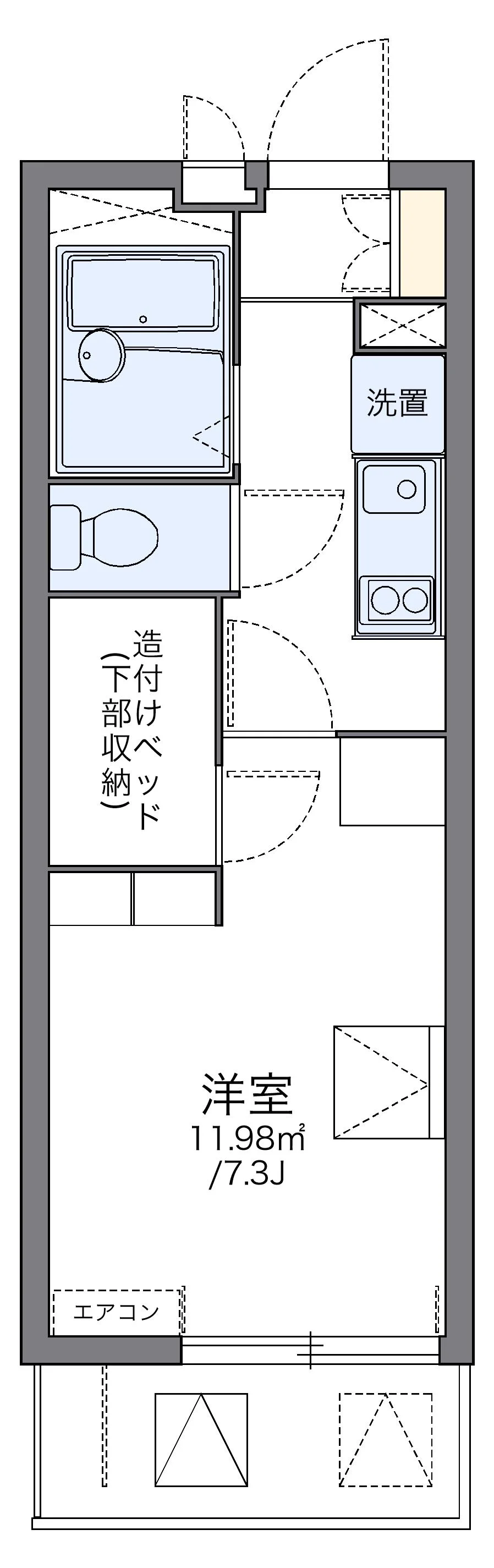 代表的な間取のため実際の間取とは異なる場合があります